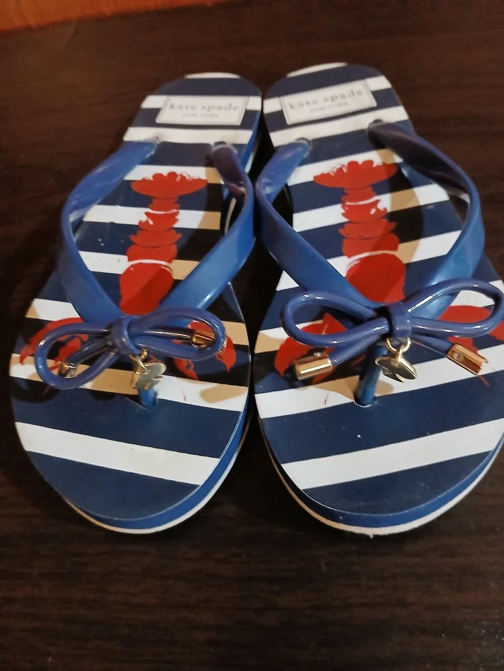 KATE SPADE 'NOVA LOBSTER' flip flops